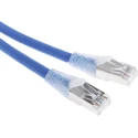 RS PRO Cat6a Ethernet Cable RJ45 Male to RJ45 Male, 0.5 m, Blue, Shielded Low Smoke Zero Halogen Cat6a