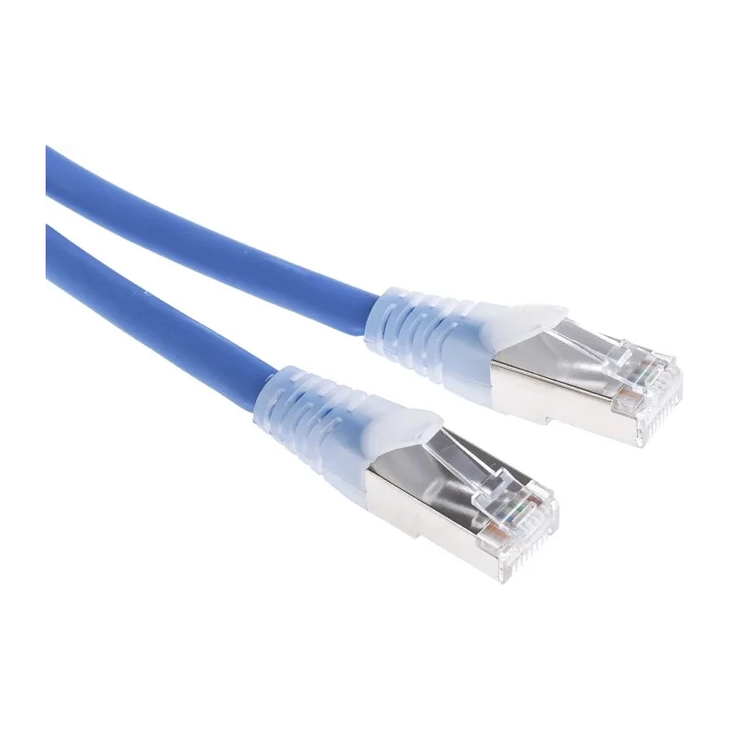 RS PRO Cat6a Ethernet Cable RJ45 Male to RJ45 Male, 0.5 m, Blue, Shielded Low Smoke Zero Halogen Cat6a