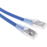 RS PRO Cat6a Ethernet Cable RJ45 Male to RJ45 Male, 0.5 m, Blue, Shielded Low Smoke Zero Halogen Cat6a
