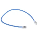 RS PRO Cat6a Ethernet Cable RJ45 Male to RJ45 Male, 0.5 m, Blue, Shielded Low Smoke Zero Halogen Cat6a