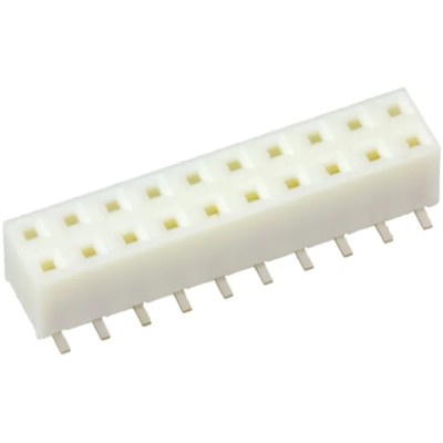 Hirose A3 Series Straight Surface PCB Socket 20-Contact 2 Row 2 mm Pitch Solder A3-20DA-2SV(71)