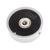 RS PRO 38.6 mm Diameter Grey Polyvinyl Chloride Potentiometer Knob for 6 mm Shaft Screw Fix 777-7306
