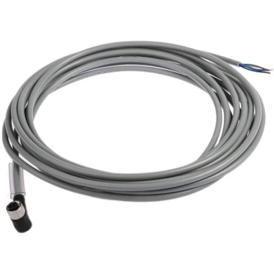 Pepperl + Fuchs Female 4 Way Right Angle to Unterminated Free End Sensor Actuator Cable PVC Jacket Grey 5 m V31-WM-5M-PVC