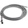 Pepperl + Fuchs Female 4 Way Right Angle to Unterminated Free End Sensor Actuator Cable PVC Jacket Grey 5 m V31-WM-5M-PVC