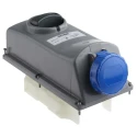Scame Blue Panel Mount Industrial Power Connector 16A 230V IP67 Rated 2P+PE IP67