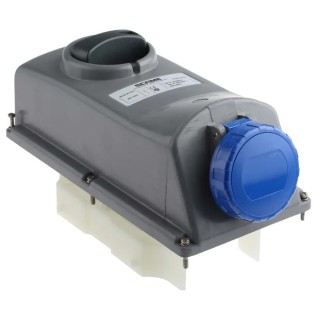 Scame Blue Panel Mount Industrial Power Connector 16A 230V IP67 Rated 2P+PE IP67
