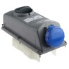 Scame Blue Panel Mount Industrial Power Connector 16A 230V IP67 Rated 2P+PE IP67