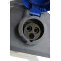 Scame Blue Panel Mount Industrial Power Connector 16A 230V IP67 Rated 2P+PE IP67
