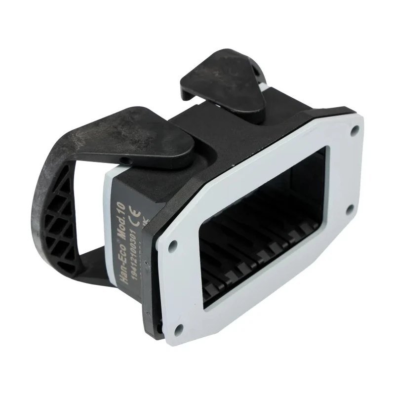 HARTING Han-Eco Range Heavy Duty Power Connector Housing Bulkhead Mount Polyamide IP65 2 Lever 10 B 19412100301