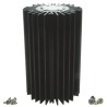 Intelligent LED Solutions Aluminium Alloy Anodised Black Heatsink 50mm Diameter 80mm Height ILA-HSINK-STAR-50X80MM-BLK-K