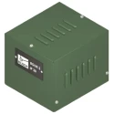 Block Blue Steel Power Supply Case IP20 170 mm Height, 130 mm Length, 140 mm Width 