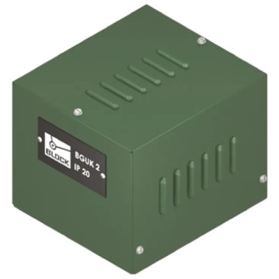 Block Blue Steel Power Supply Case IP20 170 mm Height, 130 mm Length, 140 mm Width 