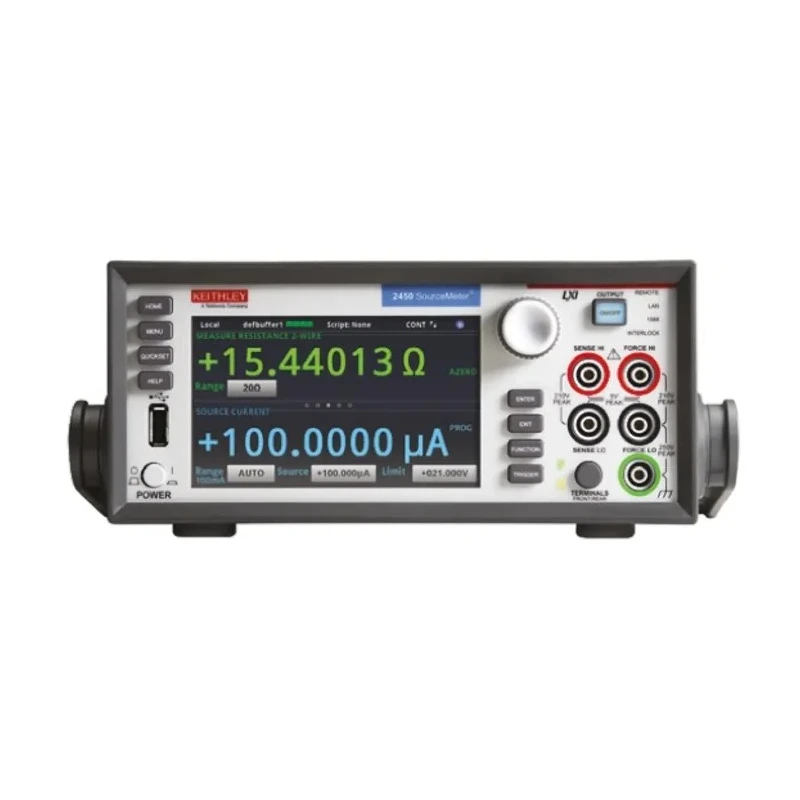 Keithley 2450 Series Graphical Source Measure Unit, ±20 mV to ±200 V, ±10 nA to ±1 A, 20W Output 2450