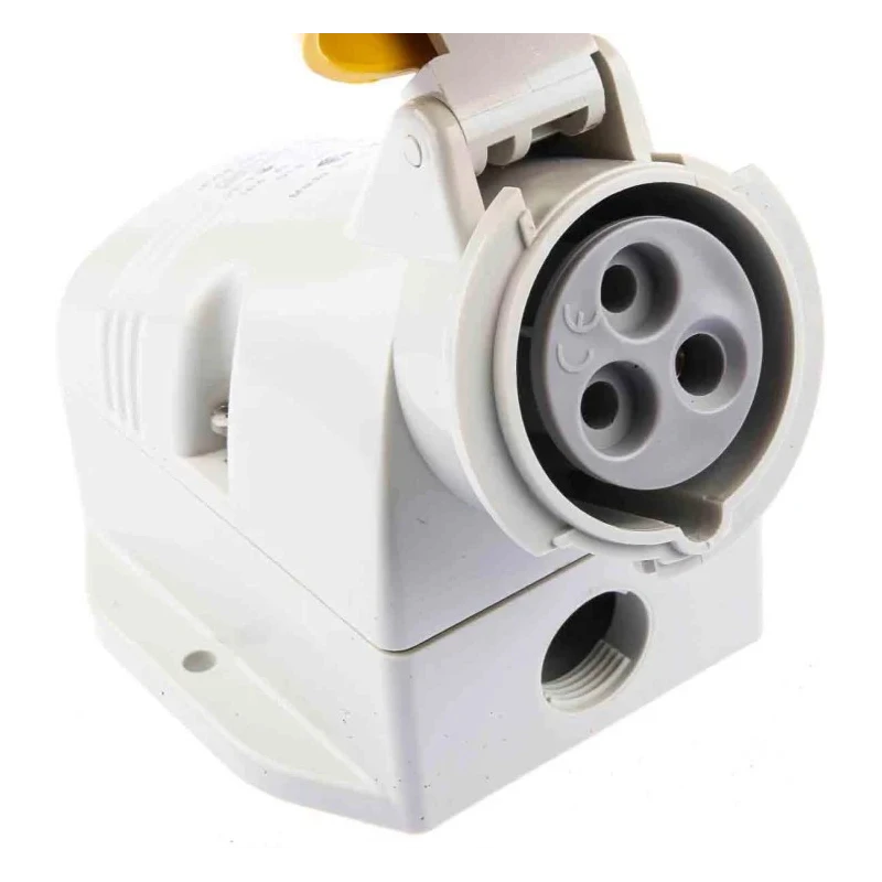 Scame Industrial Power Connector 2P+PE Wall Mount 16A 110V IP66 IP67 OPTIMA-TOP 518.1650T