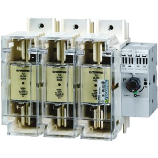 Socomec Fuserbloc Series 4-Pole 100 A Fused Switch Disconnector, 3A Switching Current, Enclosed, DIN Rail Mount 3831 6010