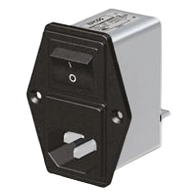 TDK 250 V AC 250 V DC 1A Panel Mount IEC Filter with Tab Termination B84776A0001A000