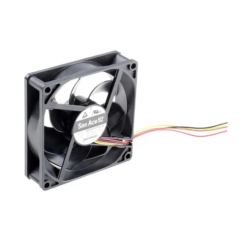 Sanyo Denki San Ace 9GA Series Axial Fan 12V DC 4.68W 390mA 132 m³/h 92 mm x 92 mm x 25 mm 9GA0912P4J03