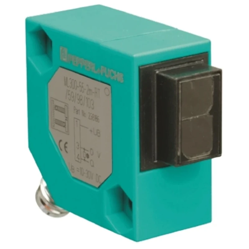 Pepperl + Fuchs Retroreflective Photoelectric Sensor Block Style 0 to 6 m Detection Range PNP ML300-55-6m-RT/25/95/120