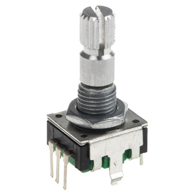 Bourns 24 ppr Pulse Incremental Mechanical Rotary Encoder with 6 mm Knurl Shaft, Through Hole PEC11R-4220K-S0024