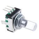Bourns 24 ppr Pulse Incremental Mechanical Rotary Encoder with 6 mm Flat Shaft, Through Hole PEC11R-4215F-N0024
