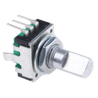 Bourns 24 ppr Pulse Incremental Mechanical Rotary Encoder with 6 mm Flat Shaft, Through Hole PEC11R-4215F-N0024