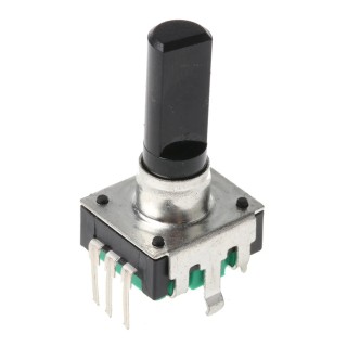 Bourns 24 ppr Pulse Incremental Mechanical Rotary Encoder with 6 mm Flat Shaft, Through Hole PEC12R-4225F-S0024