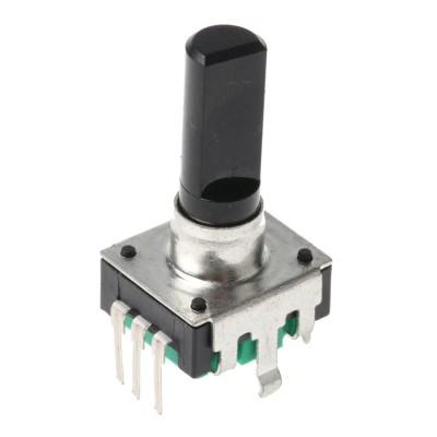 Bourns 24 ppr Pulse Incremental Mechanical Rotary Encoder with 6 mm Flat Shaft, Through Hole PEC12R-4225F-S0024