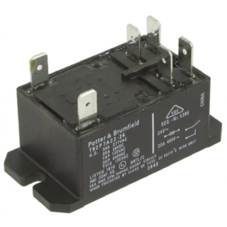 TE Connectivity Panel Power Relay 24V AC Coil 30A Switching Current DPST T92P7A22-24 6-1393211-0