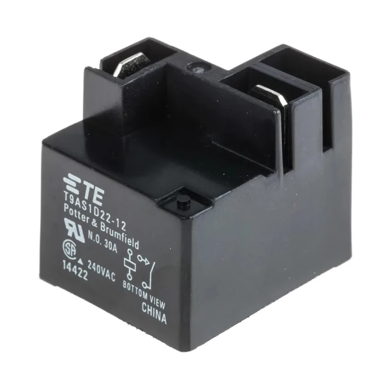 TE Connectivity PCB Power Relay 12V DC Coil 30A Switching Current SPST T9AS1D22-12 1-1419104-7