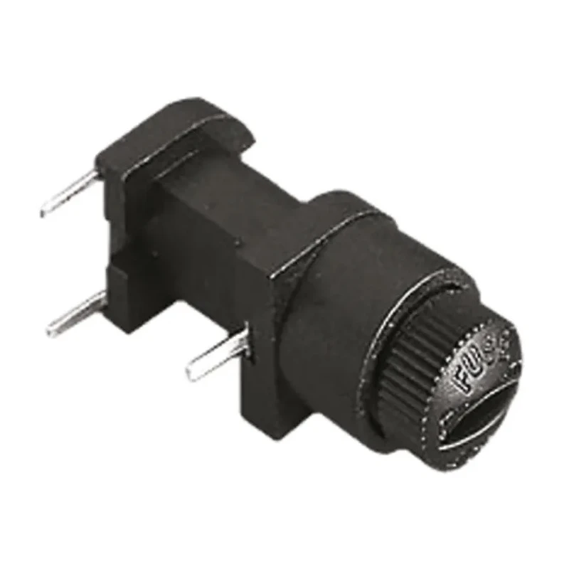 Bulgin 6.3A 250V AC 1 Pole PCB Mount Fuse Holder for 5 x 20 mm Fuses FX0330