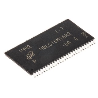 Micron SDRAM 256 MB 54-Pin 16 bit TSOP, Surface Mount Memory MT48LC16M16A2P-6A:G