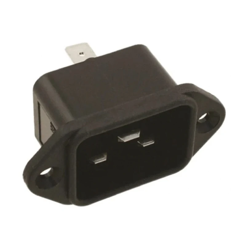TE Connectivity SR IEC Connector Flange 2 Faston Terminals 250V AC 20A 20ESRM-3