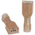 TE Connectivity Ultra Fast 110/0.125 Red Insulated Female Spade Connector, Crimp, 3.18 x 0.41 mm Tab Size 22 AWG 2-520081-2
