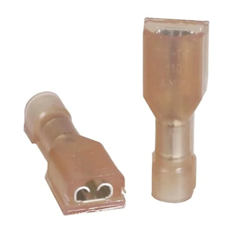 TE Connectivity Ultra Fast 110/0.125 Red Insulated Female Spade Connector, Crimp, 3.18 x 0.41 mm Tab Size 22 AWG 2-520081-2