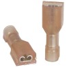 TE Connectivity Ultra Fast 110/0.125 Red Insulated Female Spade Connector, Crimp, 3.18 x 0.41 mm Tab Size 22 AWG 2-520081-2