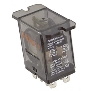 TE Connectivity Panel Power Relay, 12V DC Coil, 15A Switching Current, DPDT Contact Configuration K10P-11DT5-12