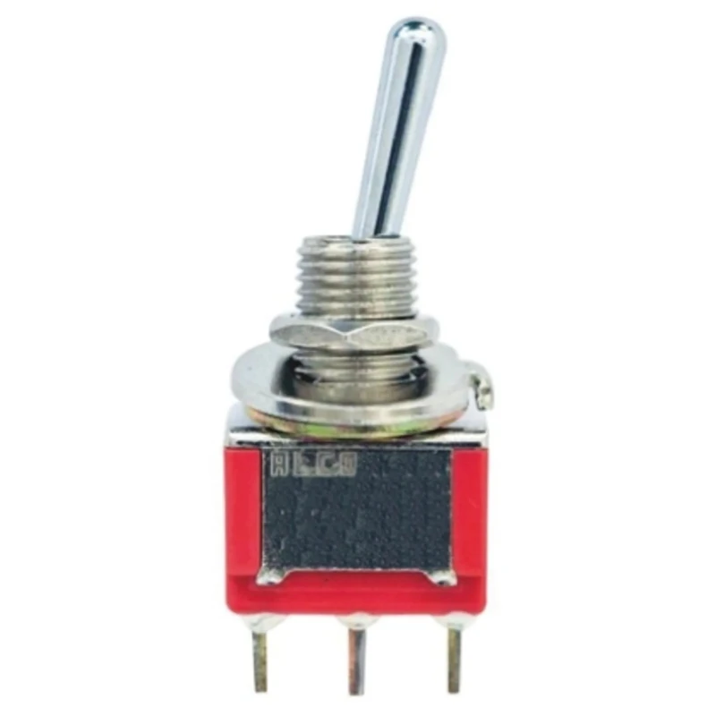 TE Connectivity Toggle Switch PCB Mount On-Off-On SPDT Through Hole Terminal 28 V dc 120 V ac A105MYV30Q04
