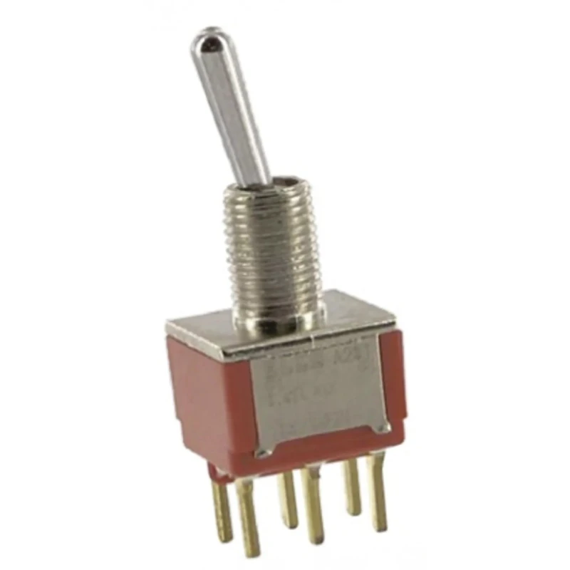 TE Connectivity Toggle Switch PCB Mount On-On DPDT Through Hole Terminal 20V DC 20V AC 2-1825138-4