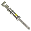 TE Connectivity Male Crimp Circular Connector Contact Size 20 mm, Wire Size 20AWG and 24AWG, 13A Current, Brass 1-66400-0
