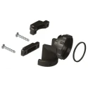 TE Connectivity Black Thermoplastic Cable Clamp 17.86 mm Max. Bundle Diameter Screw Fixing 796382-2