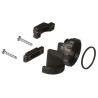TE Connectivity Black Thermoplastic Cable Clamp 17.86 mm Max. Bundle Diameter Screw Fixing 796382-2