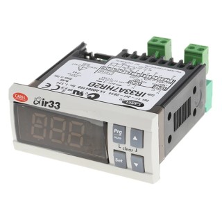 Carel Universal Panel Mount PID Temperature Controller 2 Input, 4 Output Digital 230V AC On-Off IR33-DN33
