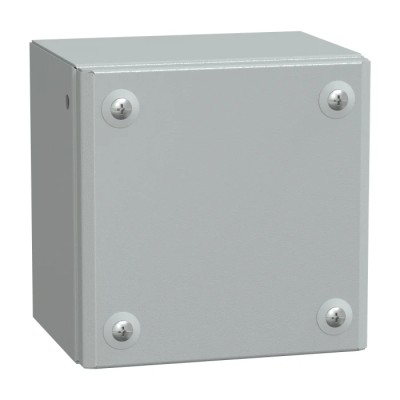 Schneider Electric PanelSeT SBM Series Steel Wall Box IP66, 150mm x 150mm x 120mm NSYSBM151512