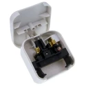 PowerConnections Mains Connector Converter Europe to UK Type G 3A Plug ECP-WNR-3A