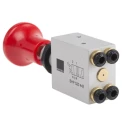 RS PRO Push Pull Pneumatic Manual Control Valve Push-in 4 mm 4/2 Function Red Button III B 16 bar 300L/min 784-0072