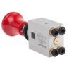 RS PRO Push Pull Pneumatic Manual Control Valve Push-in 4 mm 4/2 Function Red Button III B 16 bar 300L/min 784-0072