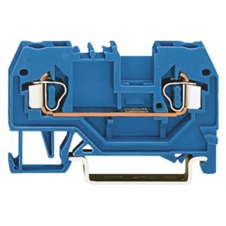 WAGO 281 Series Feed Through Terminal Block Blue 4mm² 1-Level Cage Clamp ATEX IECEx 281-904