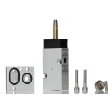 RS PRO Pneumatic Solenoid Valve 5/2 Solenoid/Spring G 1/4 Aluminium Body NAMUR Mount 12/24V DC, 110/230V AC 3W 784-0044