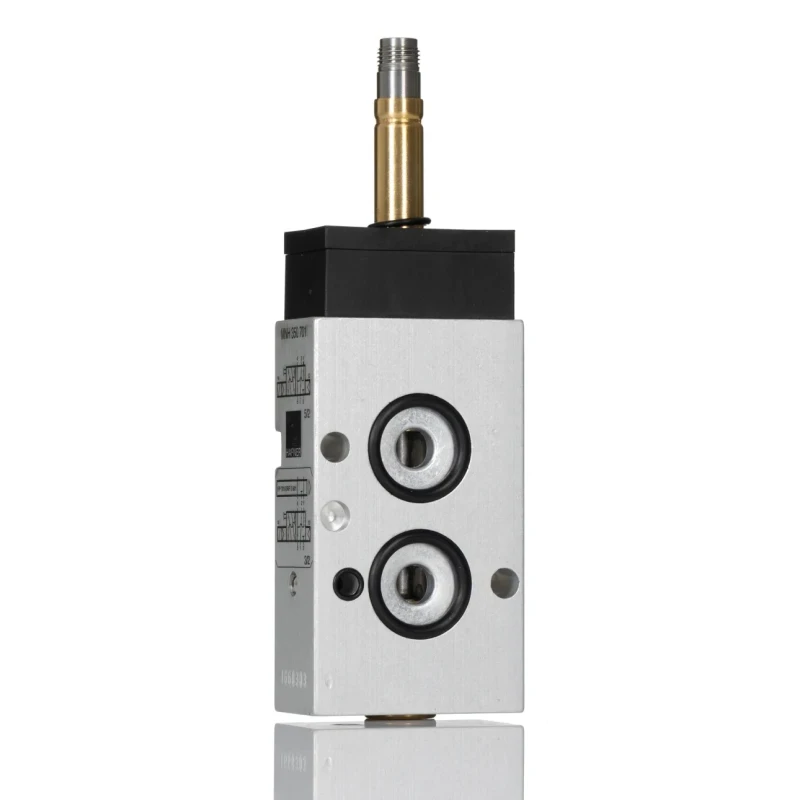 RS PRO Pneumatic Solenoid Valve 5/2 Solenoid/Spring G 1/4 Aluminium Body NAMUR Mount 12/24V DC, 110/230V AC 3W 784-0044