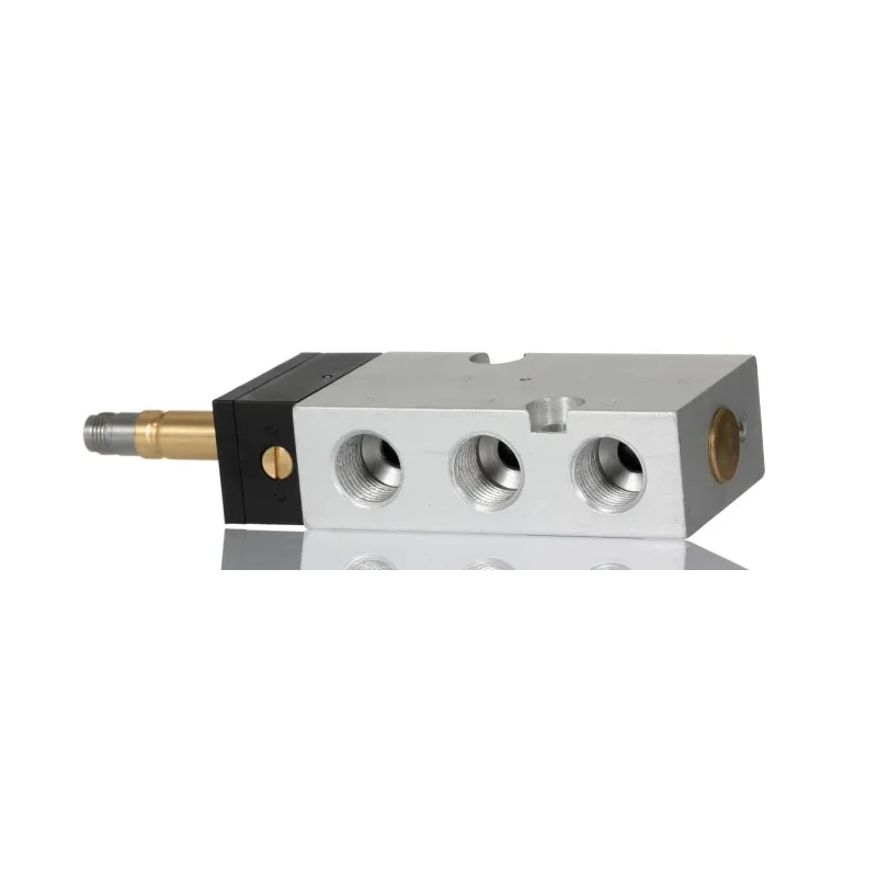 RS PRO Pneumatic Solenoid Valve 5/2 Solenoid/Spring G 1/4 Aluminium Body NAMUR Mount 12/24V DC, 110/230V AC 3W 784-0044